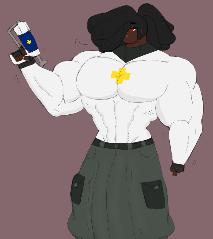 [Alt] Malik's meat size means that he gets a lot of tripod jokes.  
#nsfwart