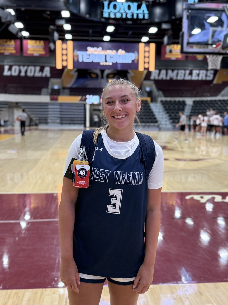 addisonblum2029's tweet image. Great day playing with my team at @RamblersWBB camp. What an amazing place!  Thank you @CoachGuthLUC and @CoachJ_LUC for watching me play today. Loved shooting in Gentile Arena! 
@WVThunderBlum