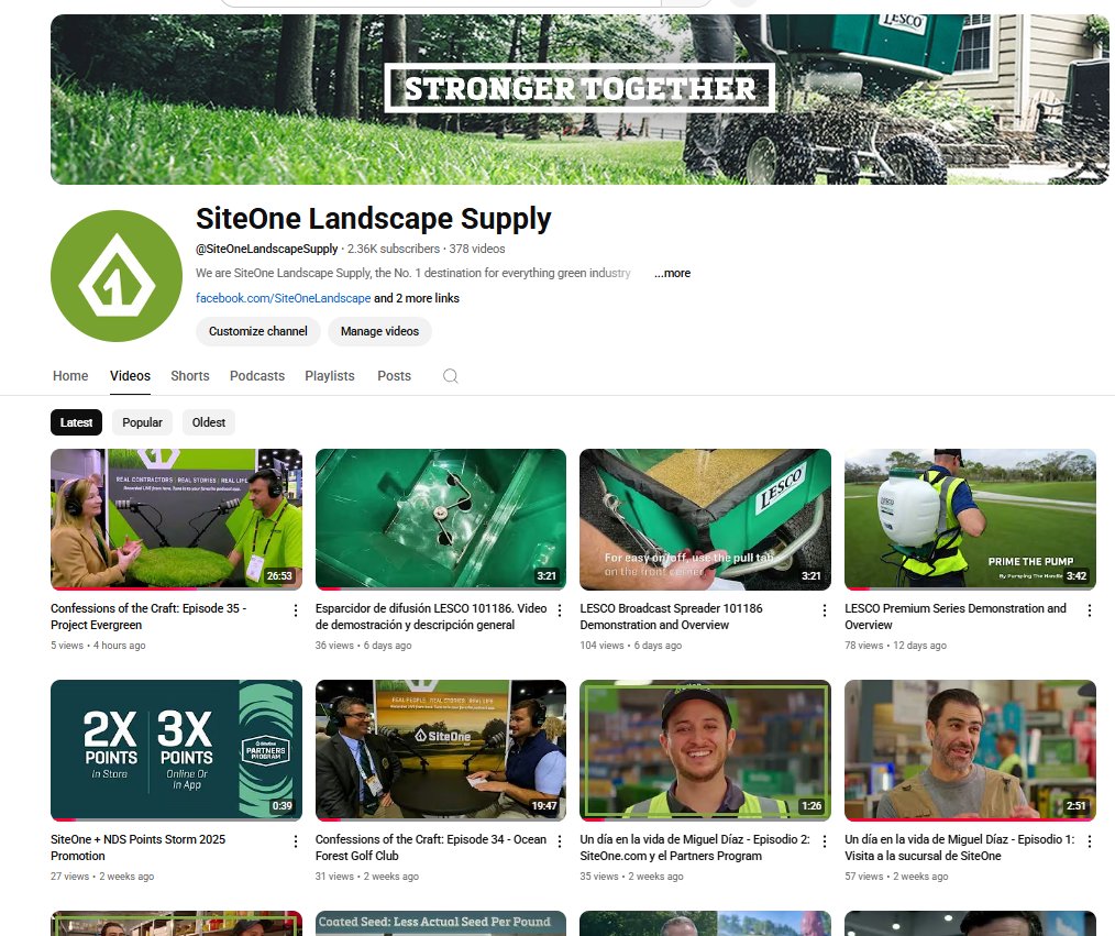 Interested in more video content? Please consider subscribing to SiteOne's YouTube page to get notified when new videos on trade shows, short educational trainings, podcast episodes, and more drop: bit.ly/4cMUQBh