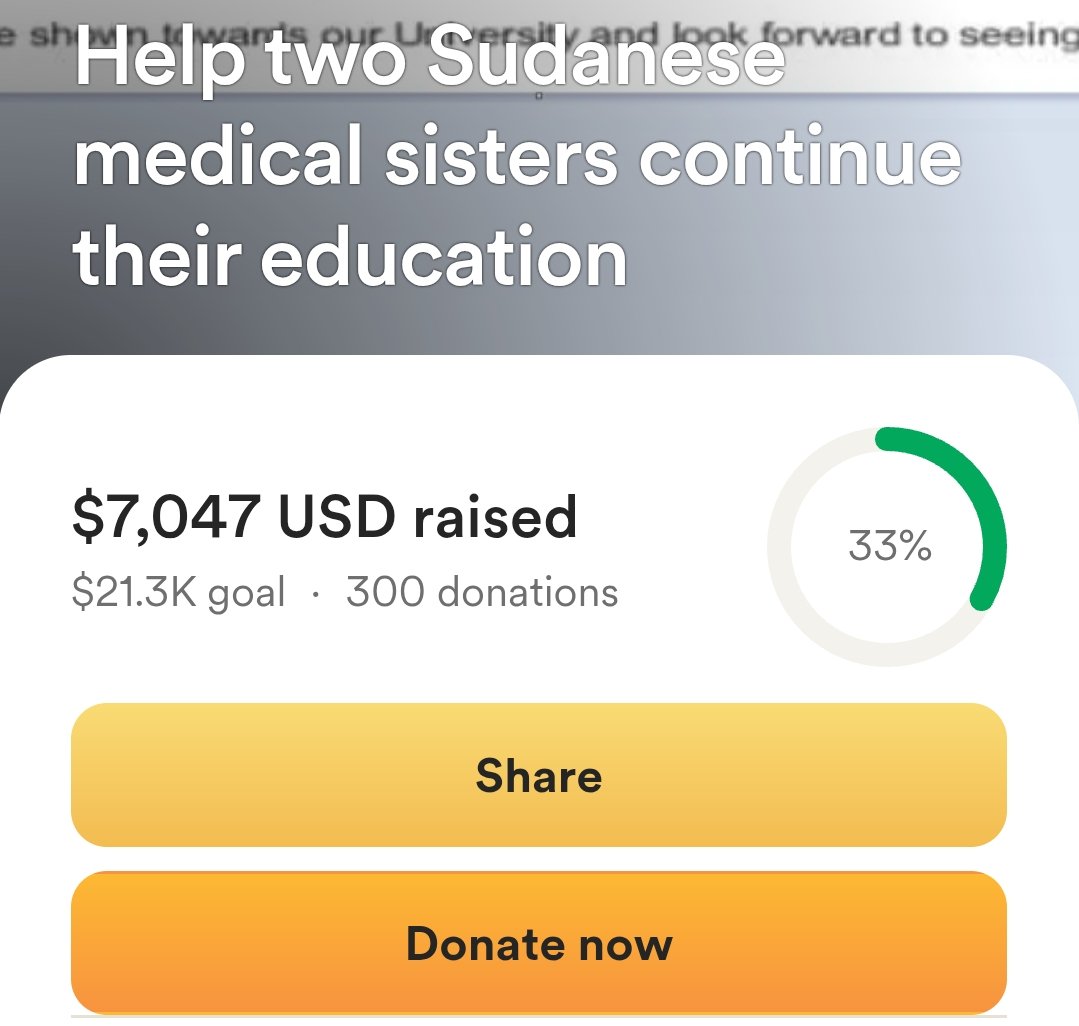 einass50's tweet image. $5553 still needs to be raised and only 12 days left

I'M BEGGING FOR YOUR HELP 😭🙏🙏
I NEED TO GET THIS CHANCE OR ELSE I'LL BE STAYING HOME AND NO UNI FOR THE THIRD YEAR IN A RAW

Please donate and if you can make a big donation also do please!
gofund.me/5e5179ab