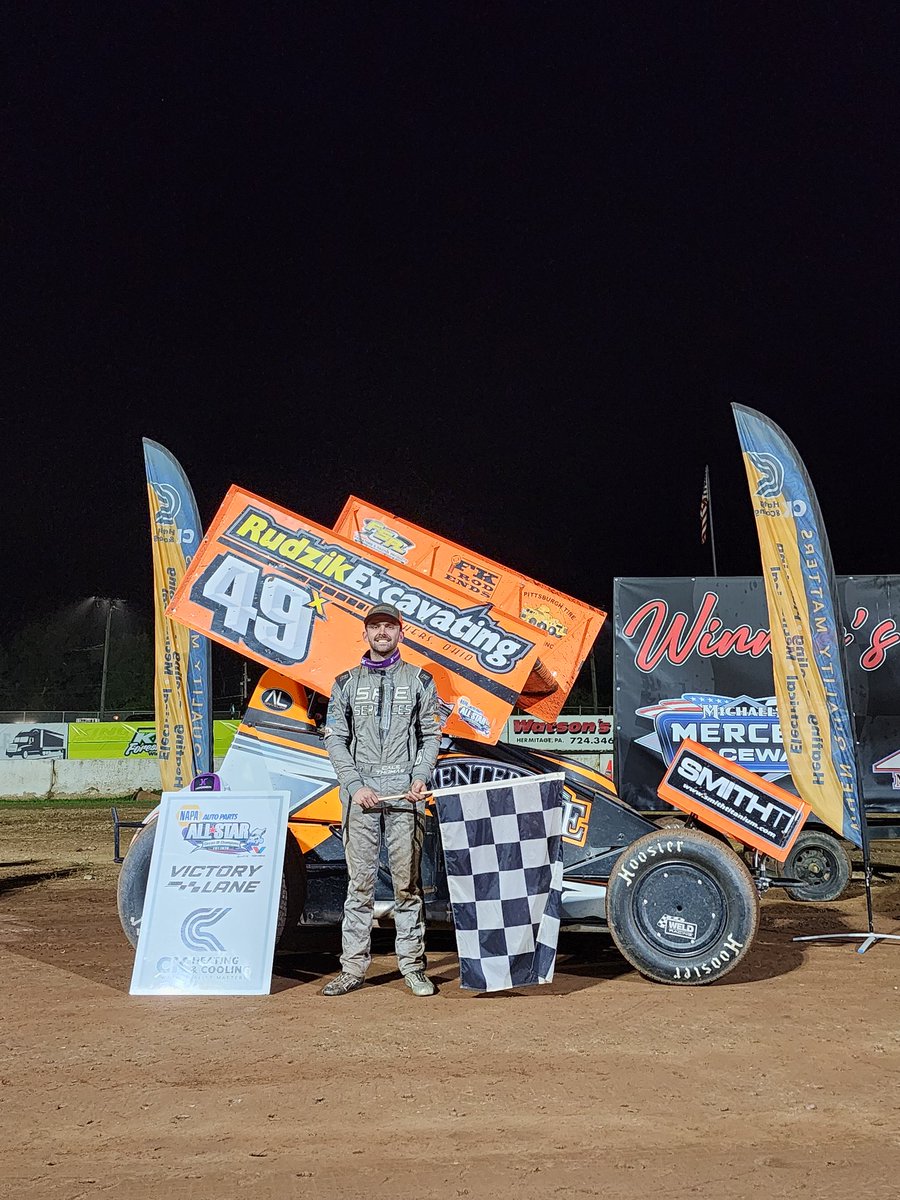 .<a href="/CaleThomas91/">Cale Thomas</a> wins tonight's Bud Miller Tribute at <a href="/MercerRaceway/">Michaels Mercer Raceway</a>