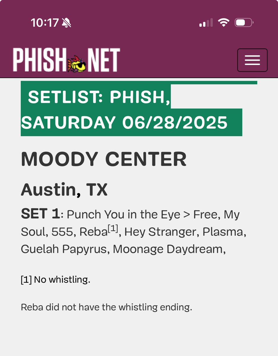 Stellar first set!