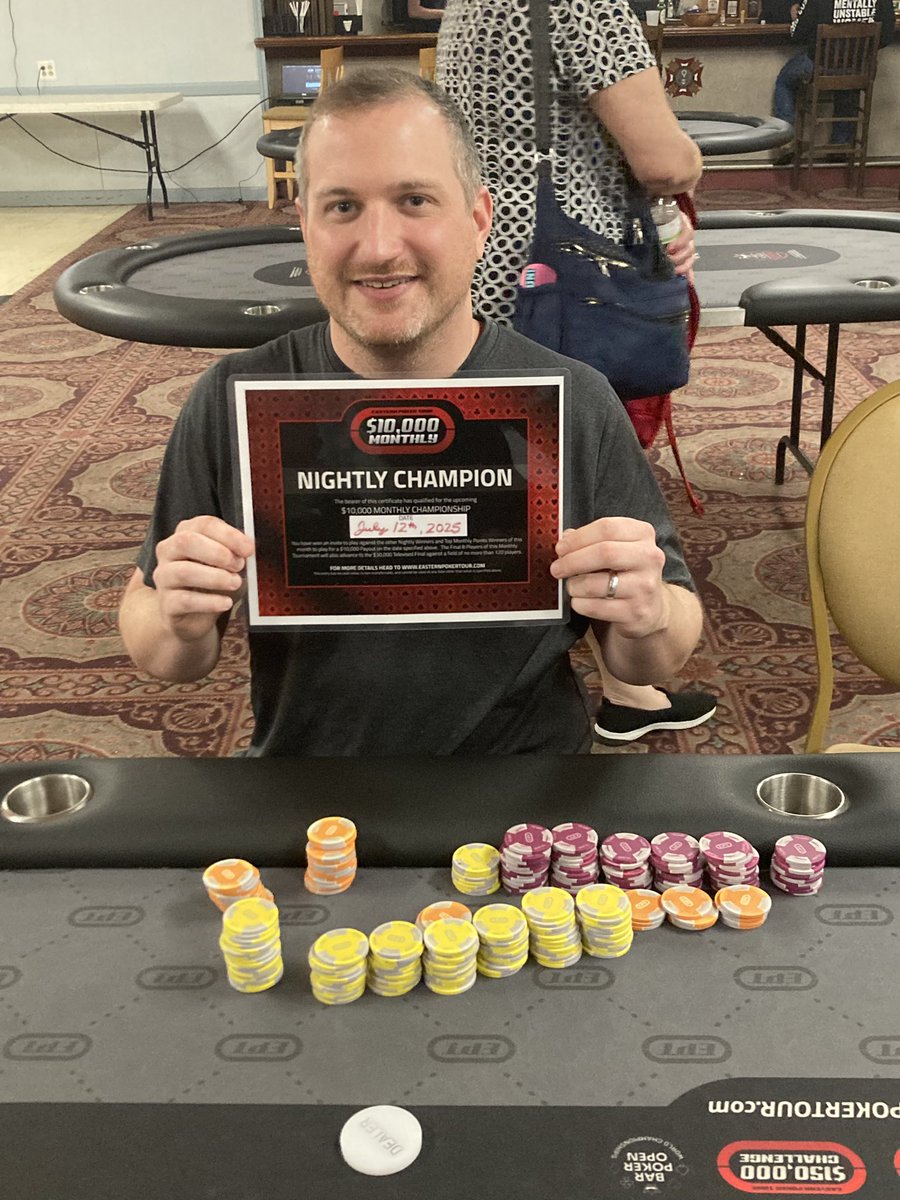 Just won a 10k holdem tourny 80+ players LFG!!