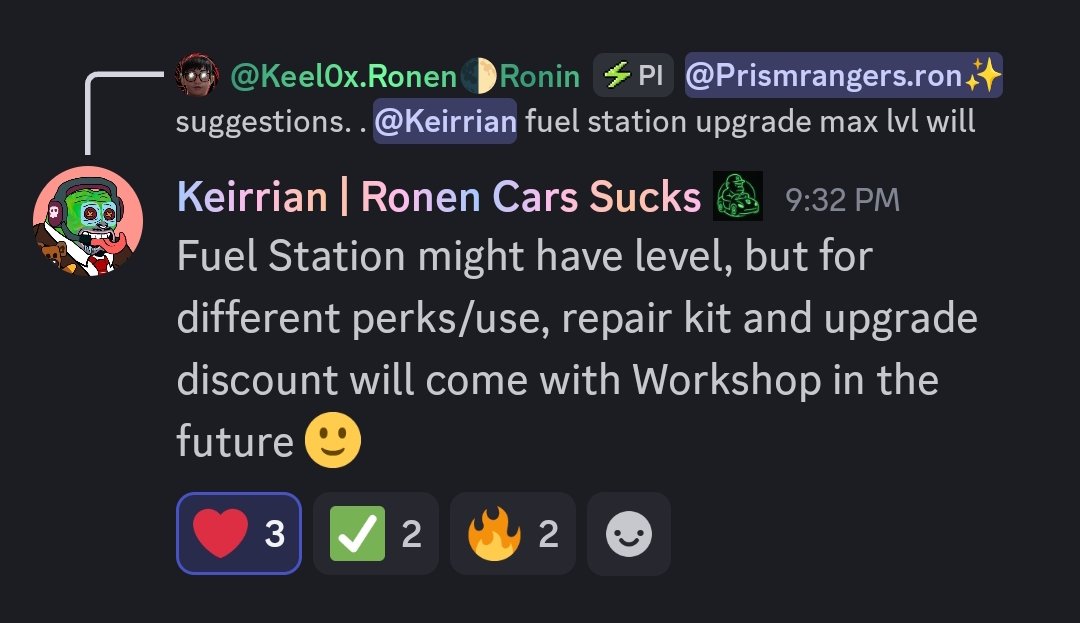 SKY GUILD (@skyguildpixels) on Twitter photo . <a href="/RonenCars/">Ronen Cars</a> fuel station will have one extra perks too, you might get <a href="/ronencoin/">Ronen Mining Network ✳️</a> ecosystem whitelist allocations like PVR legendary & BOMB Mythic holders. Are you ready for this? 😬 . <a href="/RonenCars/">Ronen Cars</a> fuel station will have one extra perks too, you might get <a href="/ronencoin/">Ronen Mining Network ✳️</a> ecosystem whitelist allocations like PVR legendary & BOMB Mythic holders. Are you ready for this? 😬