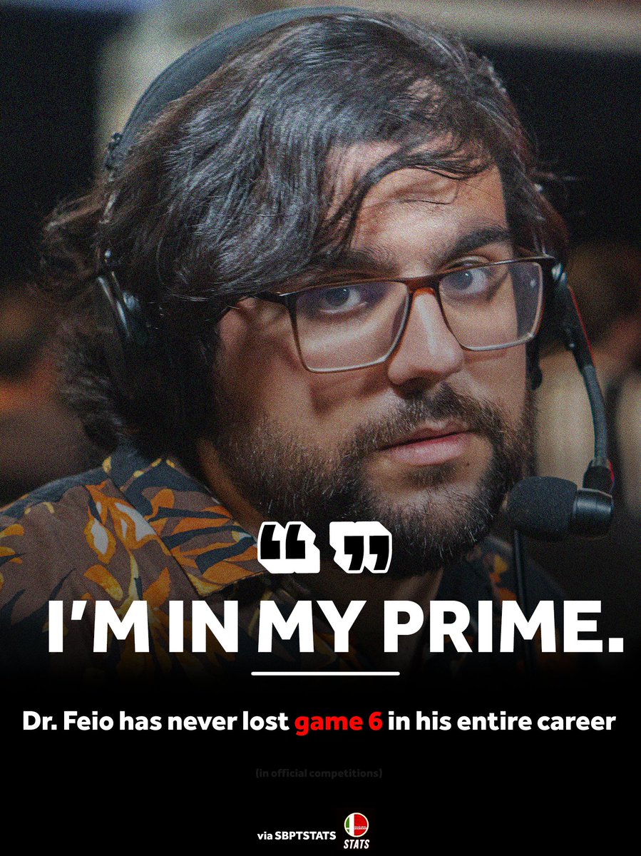 #TALENTWATCH

The legend of game 6 Dr. Feio: 100% win rate in all game 6 scenarios.

When will someone be able to stop him?