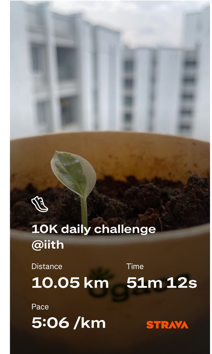 #10K morning run ⁦<a href="/IITHyderabad/">IIT Hyderabad</a>⁩. Feeling positive