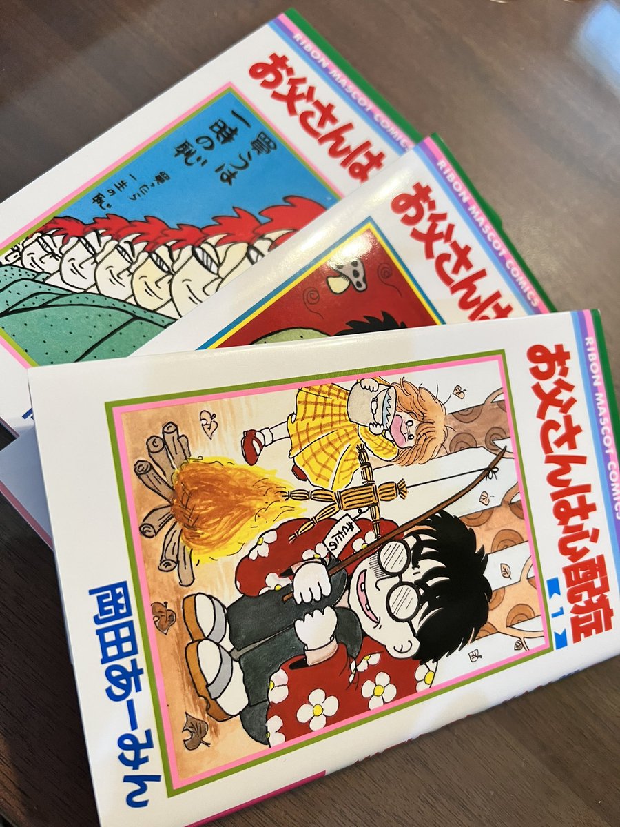 岡田あーみん お父さん心配症 こいつら100%伝説 ルナティック雑技団 お父さんは心配症』『こいつら100％伝説』『ルナティック雑技団