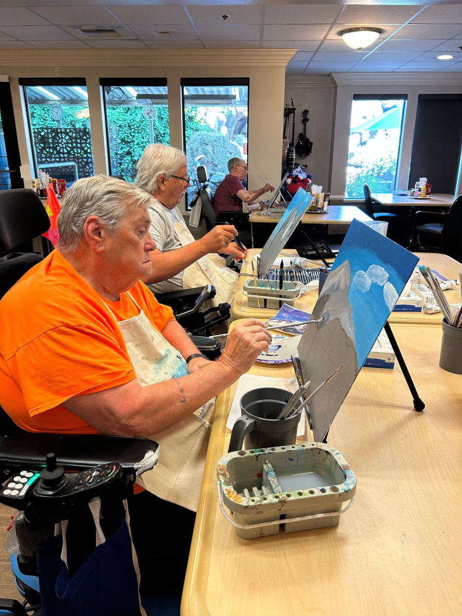 📅 June is Jumping at Spokane Veterans Home!
Our residents are off to an active month. Thanks to the WAM Grant from ArtsWA, we’ve been able to connect with the arts, music, and nature in meaningful ways that bring connection to our veterans and their families.