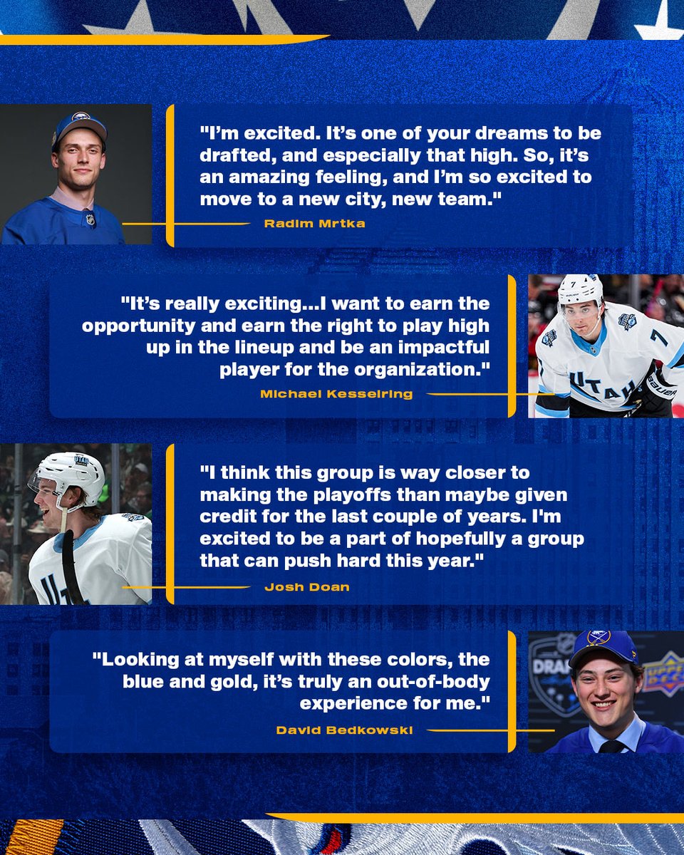 PeteGuelli's tweet image. Absolutely love to hear all of this! Welcome to Buffalo guys! 🦬