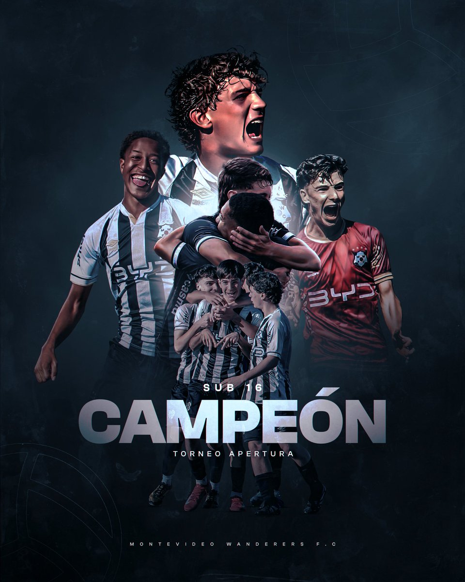 mwfc_oficial's tweet photo. 🏆 Y UN GRITO DE CORAZÓN 𝐖𝐀𝐍𝐃𝐄𝐑𝐄𝐑𝐒 𝐂𝐀𝐌𝐏𝐄𝐎́𝐍

Nuestra 𝐬𝐮𝐛-𝟏𝟔 ganó en su visita a Atenas y de esta manera se proclamó campeona del Torneo Apertura a falta de 1 fecha 🙌🏼

Felicitaciones a los pibes de la #𝐂𝐮𝐧𝐚𝐃𝐞𝐂𝐫𝐚𝐜𝐤𝐬 https://t.co/sw7xcXNz7k