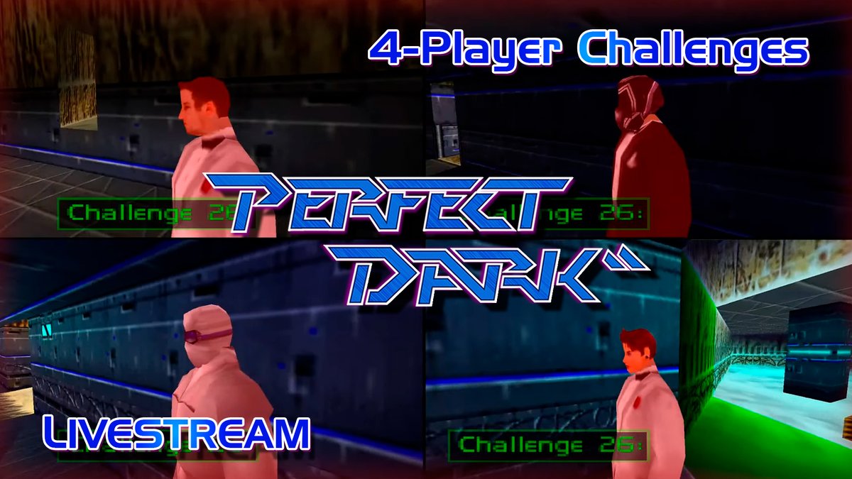 In around an hour from now we'll be streaming Challenges 26 and 30 with 4 players! We'll complete them this time or die trying.

youtu.be/hTXlbMMLS-o
