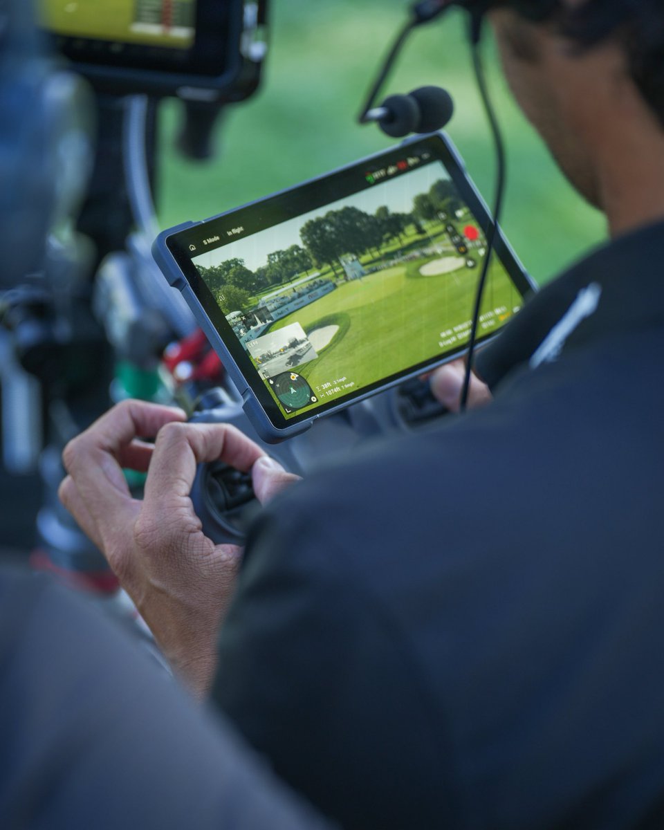 Getting those drone beauty shots <a href="/GolfonCBS/">Golf on CBS ⛳</a>. #RocketClassic
