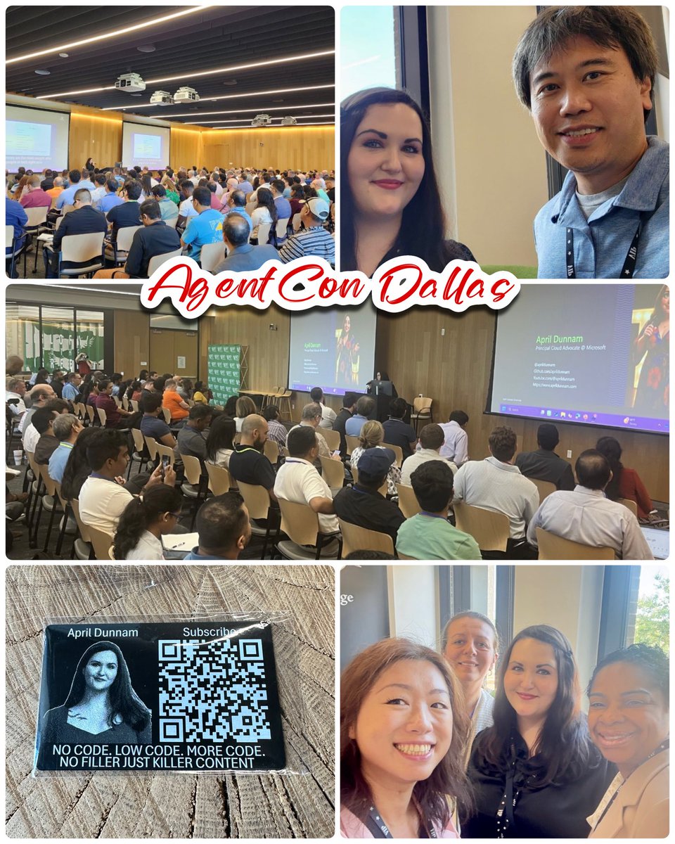 AgentCon Dallas was PACKED! 🤯 I kicked off the day w/ a keynote on AI + agents, met brilliant students &amp; devs and left inspired by real-world AI stories from DFW Airport, 7-Eleven, etc. Big thanks to Ron, Mei &amp; the mystery QR card maker!  #AI #Copilot #AgentCon