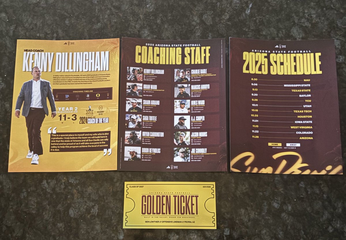 Ben Lowther (@benlowther2027) on Twitter photo Thank you so much <a href="/ASUFootball/">Sun Devil Football</a> for the packages today!!! It’s an absolute blessing!!!
<a href="/CoachThiele/">Tim Thiele</a>
<a href="/KamrynBennett/">Kam Bennett</a>
<a href="/Cehsfootball/">Centennial Coyotes Football</a>
<a href="/RonTBAOL/">Ron Sowers</a> Thank you so much <a href="/ASUFootball/">Sun Devil Football</a> for the packages today!!! It’s an absolute blessing!!!
<a href="/CoachThiele/">Tim Thiele</a>
<a href="/KamrynBennett/">Kam Bennett</a>
<a href="/Cehsfootball/">Centennial Coyotes Football</a>
<a href="/RonTBAOL/">Ron Sowers</a>
