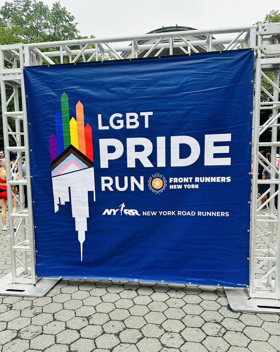 New York LGBT Pride Run. 🏃🏾‍♂️🏳️‍⚧️🏳️‍🌈