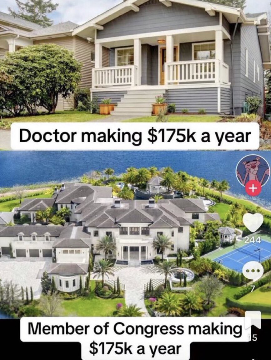 <a href="/elonmusk/">Elon Musk</a> Maybe these politicians can give up a few of their millions to keep debt down. Just a thought 🤷🏻‍♀️