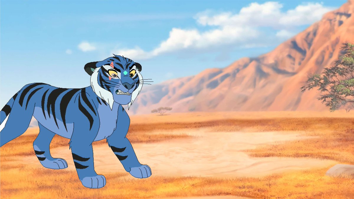 CorinTLG's tweet image. Still looking for writers for these 3 new characters. The blue tigress is named Ludmilla as she is Corin's enemy as she nearly killed his entire family but managed to get his father Kion. Message me if interested