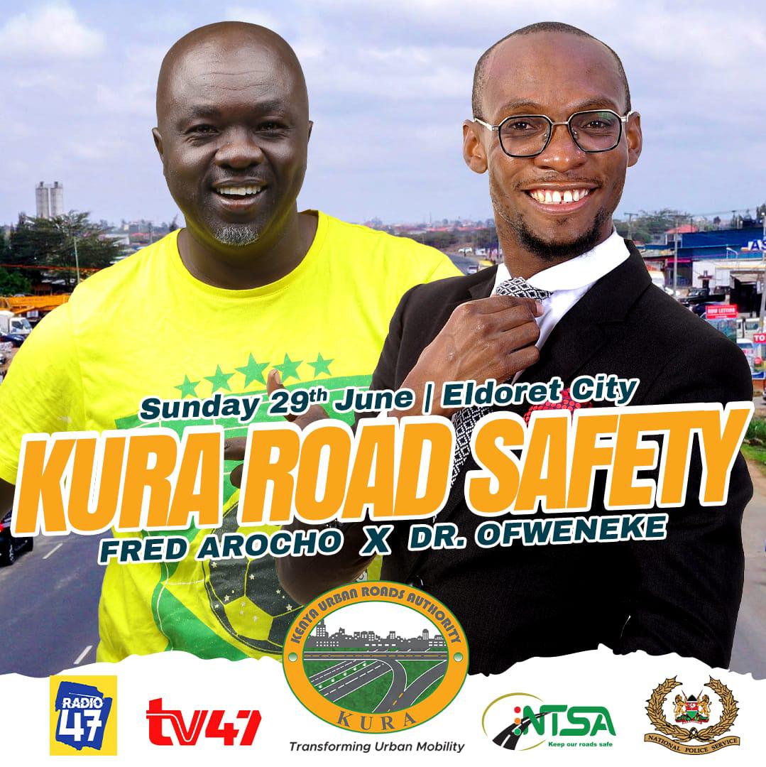 Radio47_Kenya's tweet photo. Tomorrow we land in Eldoret! ๐ฅ Join us in Langas, West,,Huruma and Maili Tisa for the final roadshow fun, entertainment, and road safety awareness. Donโt miss it! #EldoretEdition #50KPH #TV47 #RADIO47 #KURA https://t.co/0gw7dSlWvD