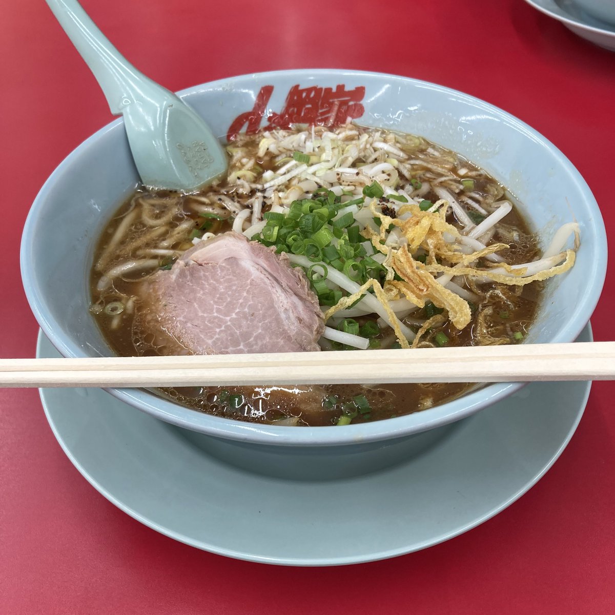 山岡家で醤油注文するの初かも？
焦がし醤油ラーメン美味しかった🍜

帰り駐車場で吐くほど笑ったの久々ꉂꉂ ( ˆᴗˆ  )
マッチョ軍団に幸あれ（マッチョではない