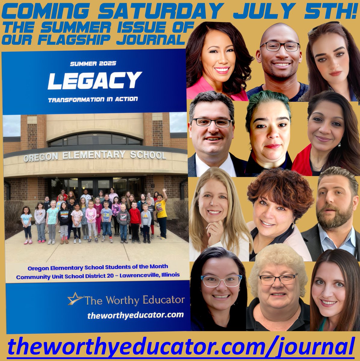 Hot off the #press next Saturday! We CANNOT WAIT to share these #amazing educators and their #brilliance with you! theworthyeducator.com/journal #twe #edchat #edutwitter #edreform #edleadership #teachertwitter #K12 #highered
