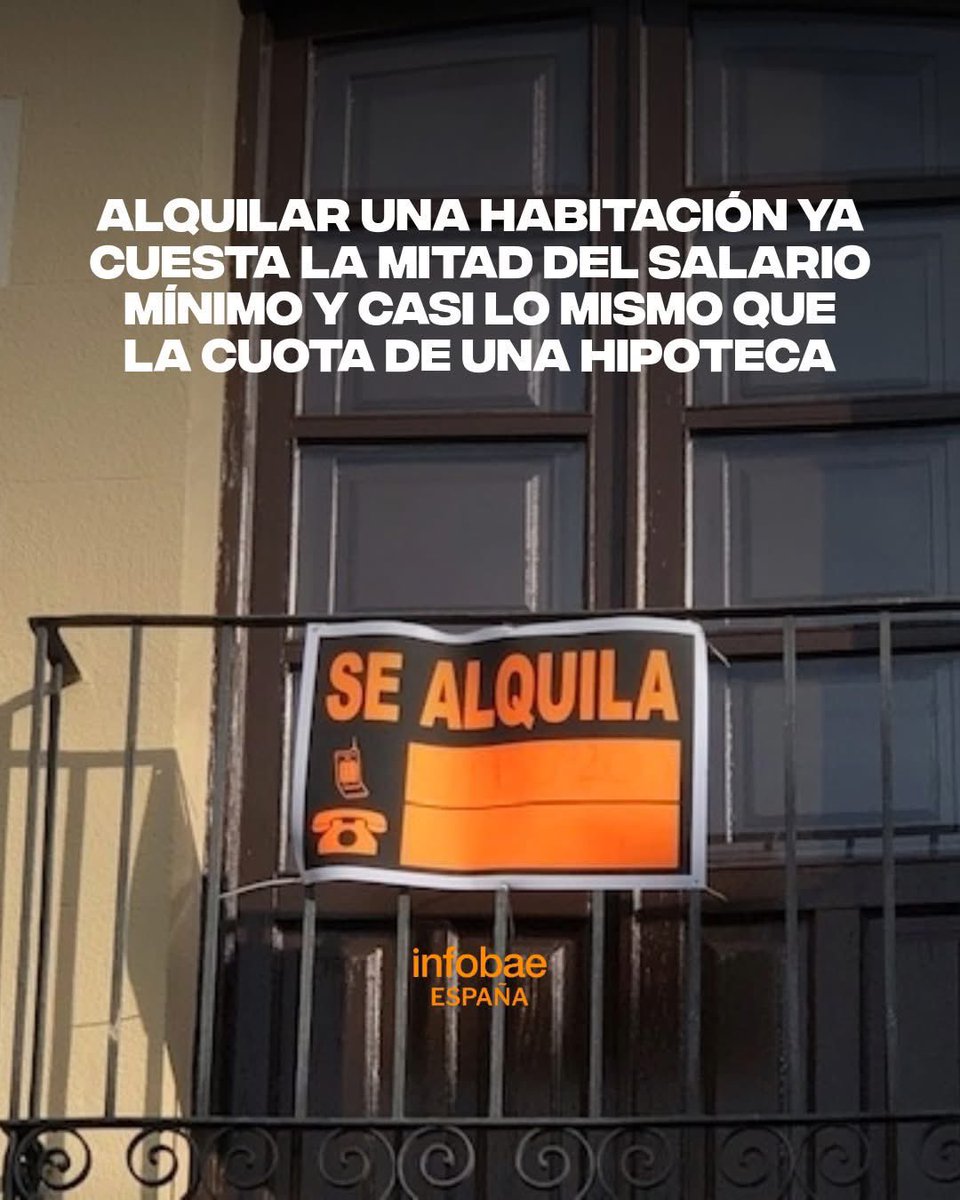 Alquilar una habitación ya cuesta la mitad del salario mínimo, gracias Paco #Malaga