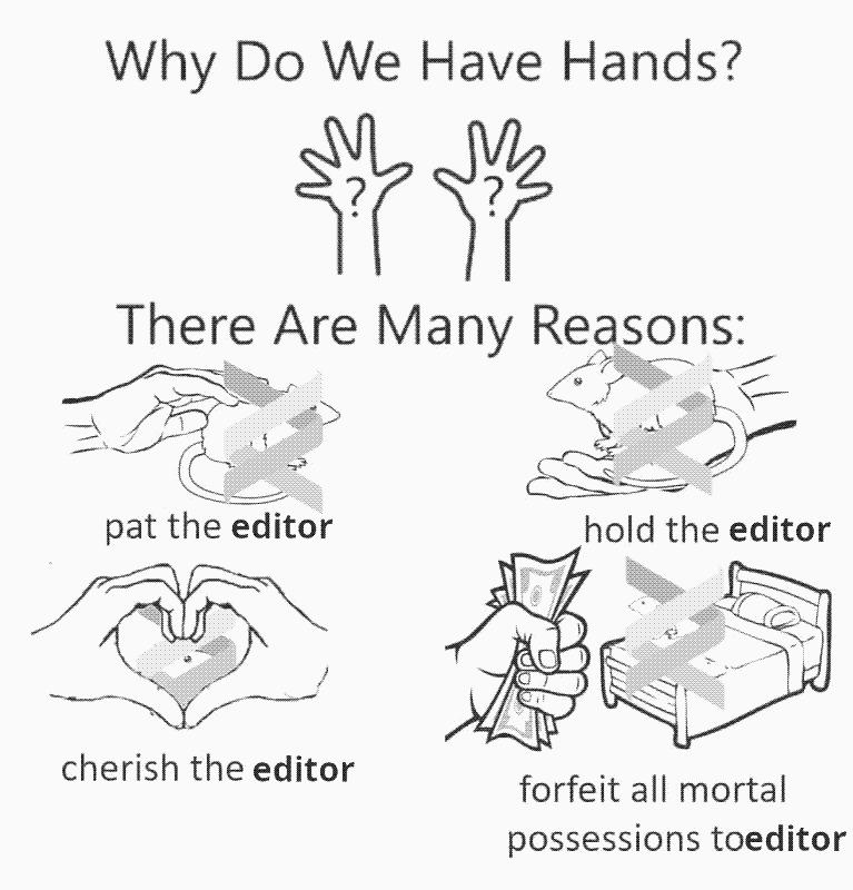 HSVSphere's tweet image. Why do we have hands? For Helix, of course.

Great blog post on *why* it&apos;s actually better, and why Vim / VSCode / Emacs / etc are virtually the same kind of inferior compared to it.