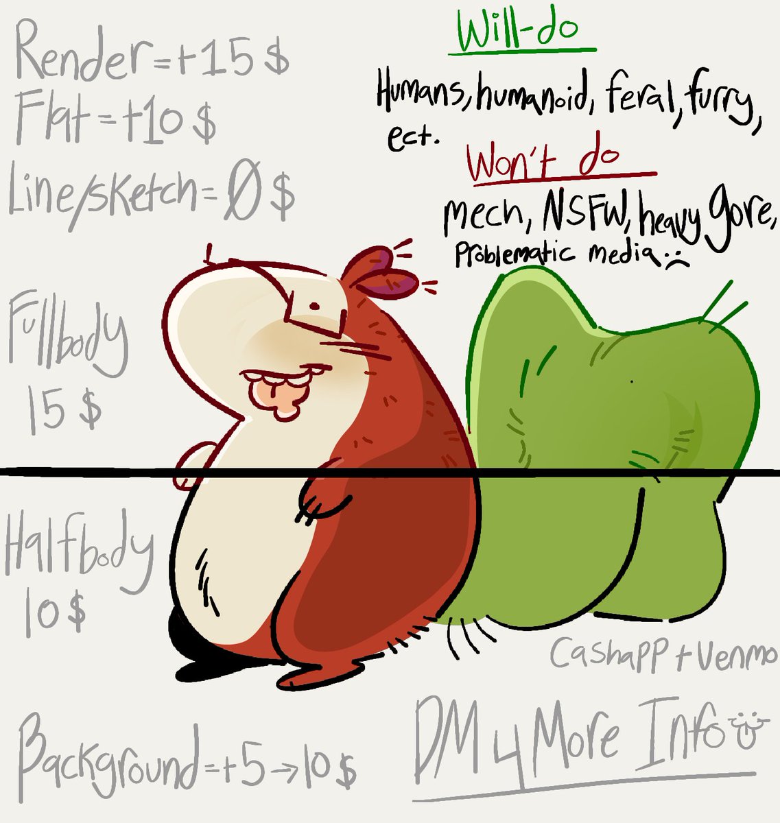 Mcpatchyton's tweet photo. Hi! My commissions are open lalala https://t.co/nSEuN0SpYD