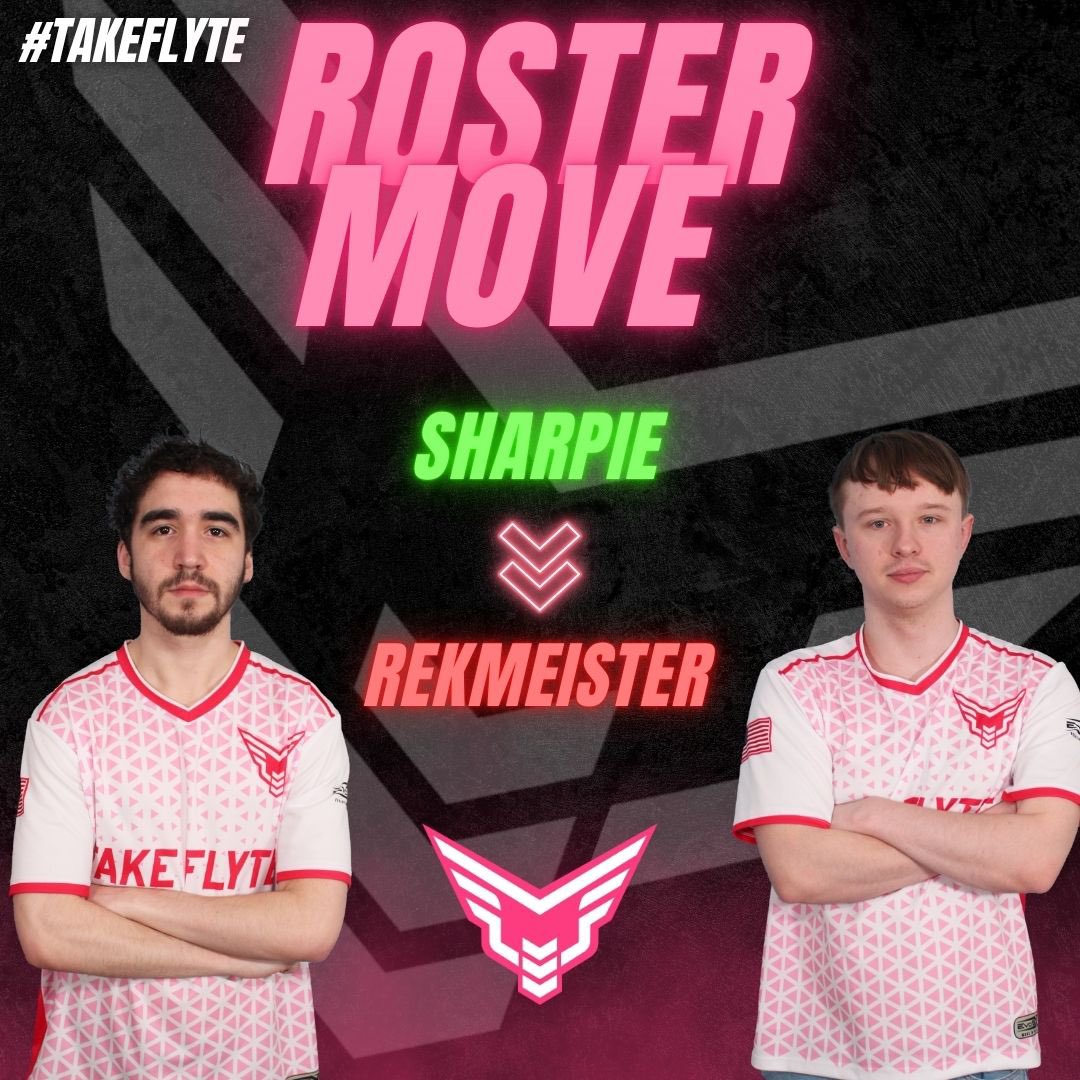 Take Flyte (@takeflytegg) on Twitter photo ROSTER UPDATE π¨
We have moved <a href="/REKMEISTER/">Alex</a> to the bench on our CS2 roster as we look to find him a new home. Thank you Alex for your hard work these last two seasons!
<a href="/SharpieCS/">Simon Taylor</a> will return to the active roster for <a href="/fragadelphia/">Fragadelphia</a> 19 as we assess our future!
#TakeFlyte βοΈ ROSTER UPDATE π¨
We have moved <a href="/REKMEISTER/">Alex</a> to the bench on our CS2 roster as we look to find him a new home. Thank you Alex for your hard work these last two seasons!
<a href="/SharpieCS/">Simon Taylor</a> will return to the active roster for <a href="/fragadelphia/">Fragadelphia</a> 19 as we assess our future!
#TakeFlyte βοΈ