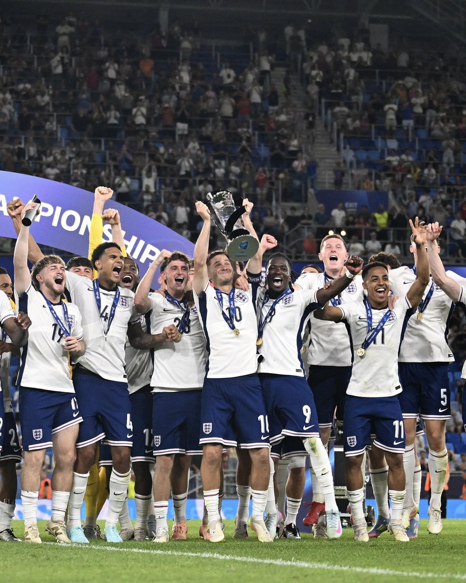City_Chief's tweet image. Congratulations to @JamesMcatee6 – 2025 #U21EURO Champion with England! 🦁🏆