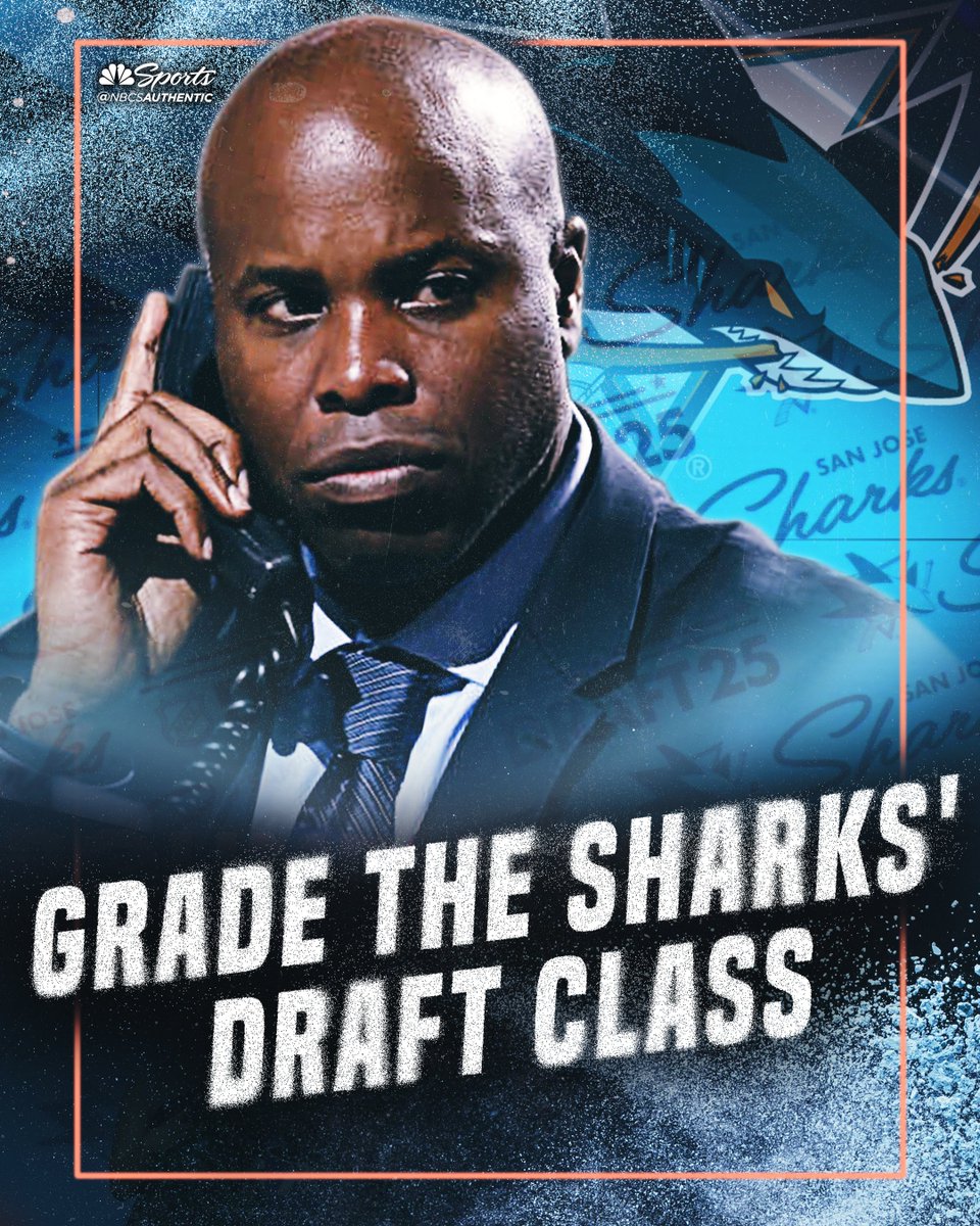 NBCSSharks's tweet image. How would you grade the Sharks&apos; 2025 draft class? 🧐