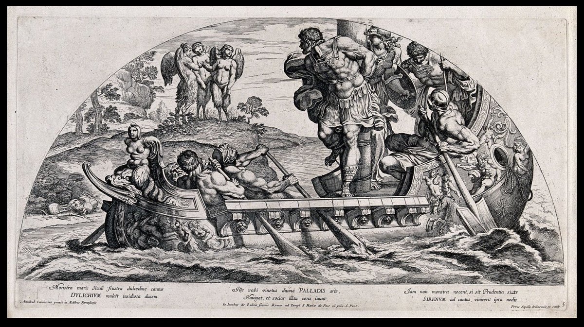 Homeros’un Odysseia’sında (12.184-191) Sirenlerin şarkısı Odysseus’u bilgi ve bilgelik vaadiyle cezbeder. Sirenler, sıradan bir şarkı ya da aşk şarkısı söylemez; dünyadaki bütün bilgiyi ve Troya’da olanlar dahil, geçmişte olup bitenleri bildiklerini ima ederler.

Sirenlerin