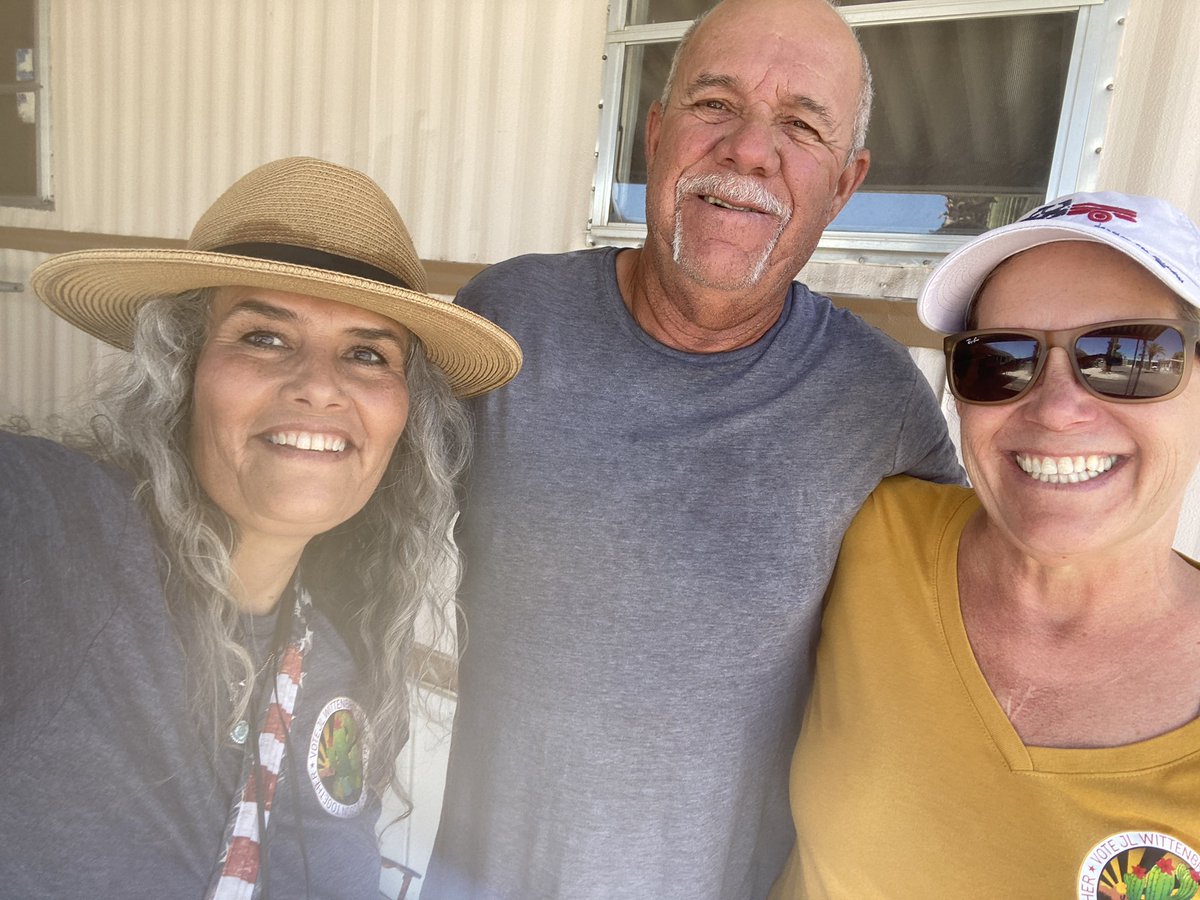 FreedomLoverAZ's tweet photo. We had a great day knocking and reminding folks to turn in their #AZCD7 ballots and look out for their city primary ballot coming July 9. We even registered a new voter, who hadn’t been registered in years! He also donated to @janetfortucson. Will you donate at least $10? If you’re in the city of Tucson, it counts towards her 200 needed to get matching funds. https://t.co/zLh3EgWRdk