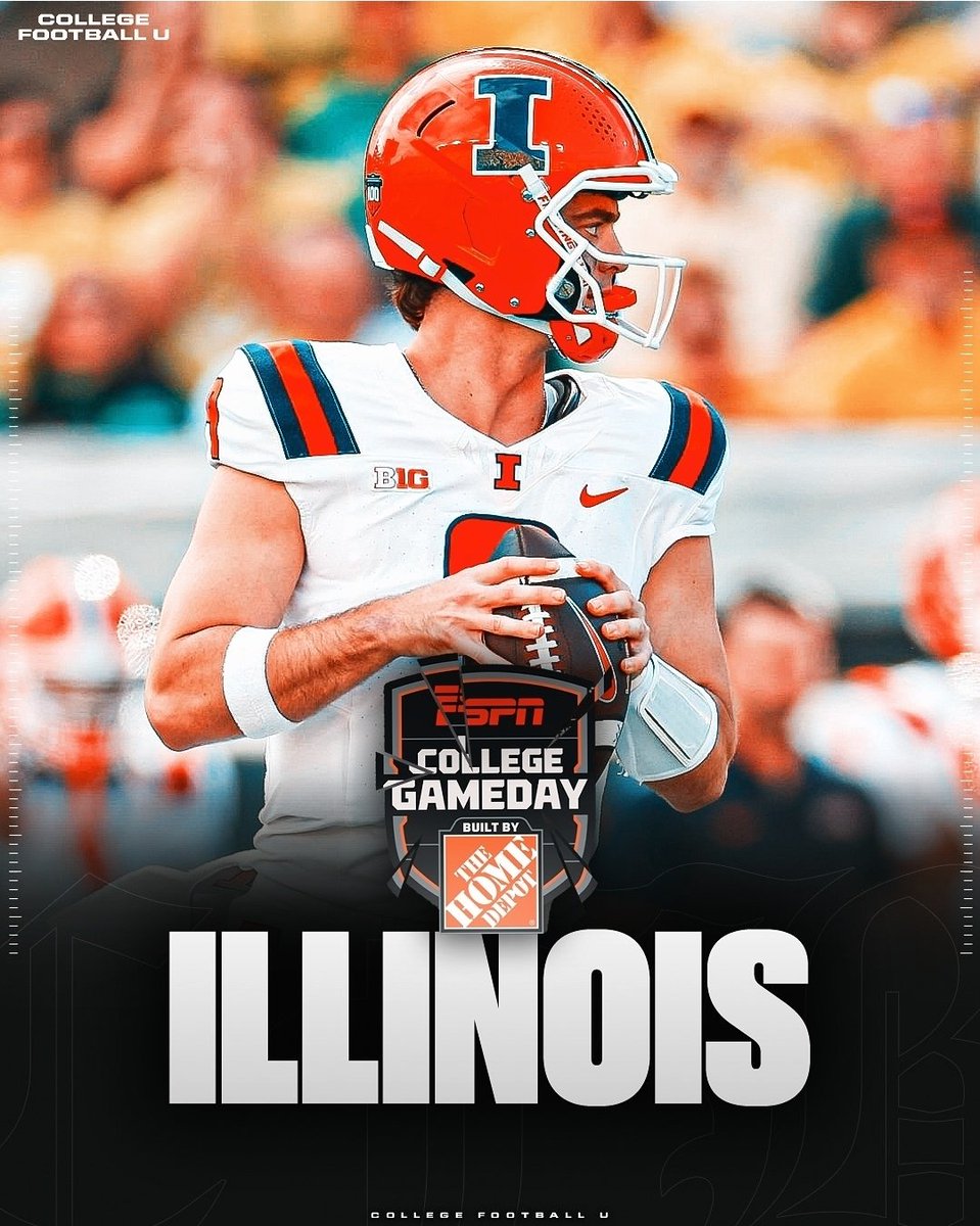 Chief Oskee (@chiefoskee) on Twitter photo Will this be the year that <a href="/CollegeGameDay/">College GameDay</a> visits Champaign?
<a href="/IlliniFootball/">Illinois Football</a> 🔶️🔷️
🖼CollegeFootballU Will this be the year that <a href="/CollegeGameDay/">College GameDay</a> visits Champaign?
<a href="/IlliniFootball/">Illinois Football</a> 🔶️🔷️
🖼CollegeFootballU