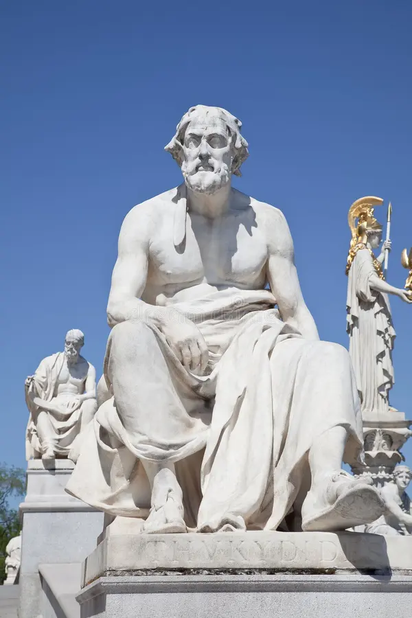 restitutorII's tweet photo. "Dans les affaires humaines, les considérations de justice n’entrent en ligne de compte que lorsque les forces des deux côtés sont égales; sinon, les forts exercent leur pouvoir et les faibles doivent s’incliner." (τὰ δὲ δίκαια ἐν τῷ ἀνθρωπείῳ λόγῳ ἀπὸ τῆς ἴσης ἀνάγκης κρίνεται· δυνατὰ δὲ οἱ προύχοντες πράσσουσι καὶ οἱ ἀσθενεῖς ξυγχωροῦσιν.)

Thucydide, dialogue Mélien.