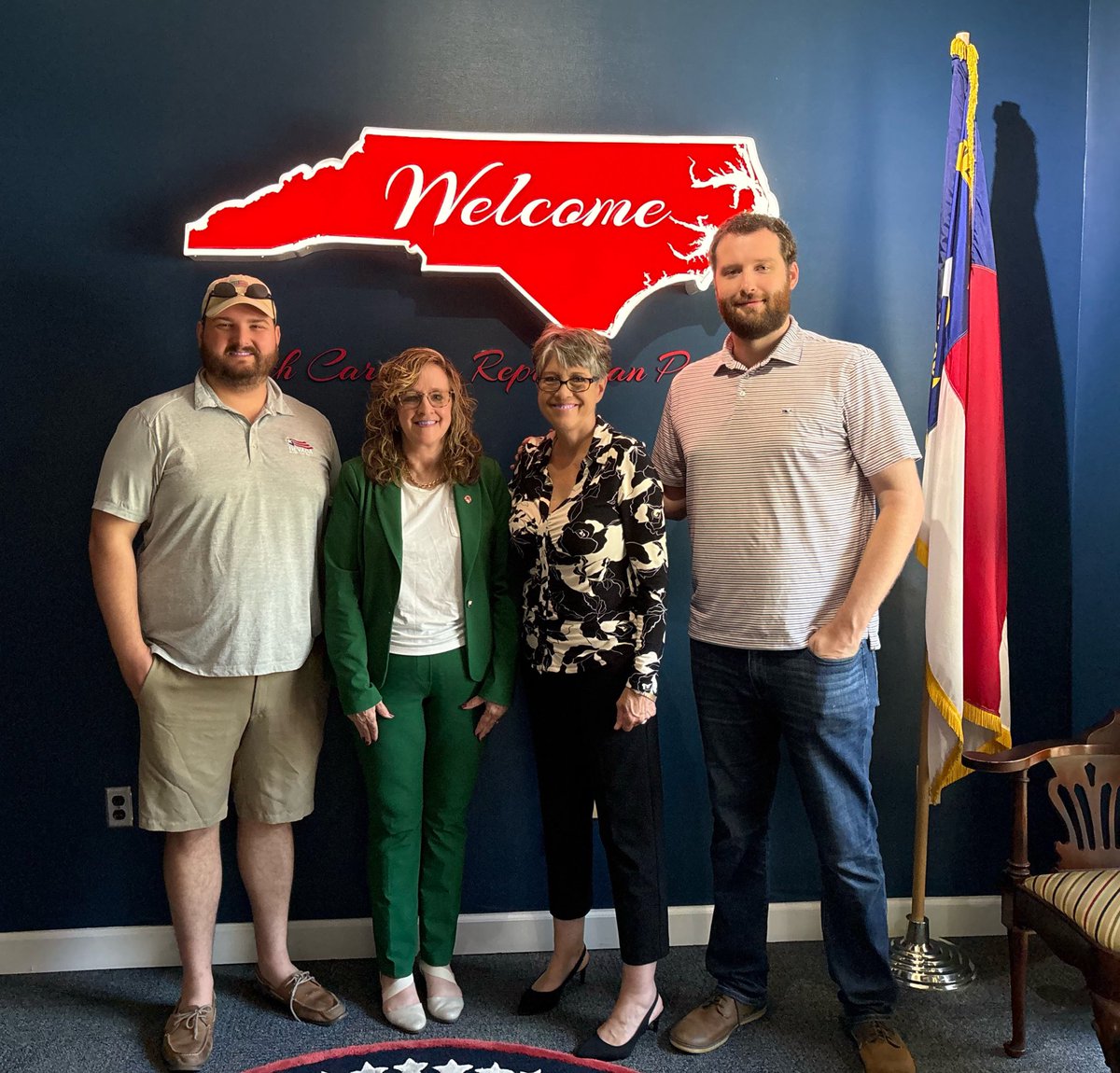 wakegop's tweet photo. Wonderful meeting with Dakota and Hudson to work on upcoming Wake GOP training! 🇺🇸

#ncpol #wakegop #ncgop #COLLABORATION https://t.co/FfK92Hzxi9