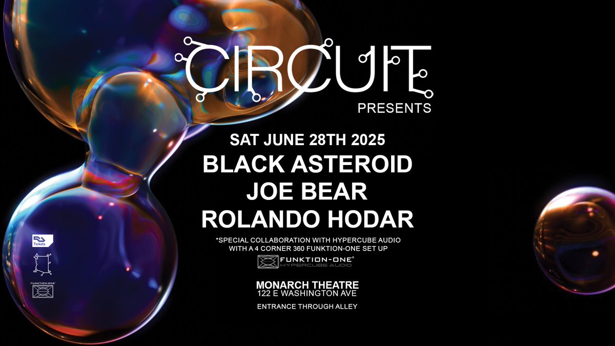 CIRCUIT (@circuitaz) on Twitter photo See you tonight at Monarch Theatre! We ready for <a href="/BLACKASTEROID/">Black Asteroid</a> to push that sound thru the dance floor tonight! Tix here or at door! ra.co/events/2177441 See you tonight at Monarch Theatre! We ready for <a href="/BLACKASTEROID/">Black Asteroid</a> to push that sound thru the dance floor tonight! Tix here or at door! ra.co/events/2177441
