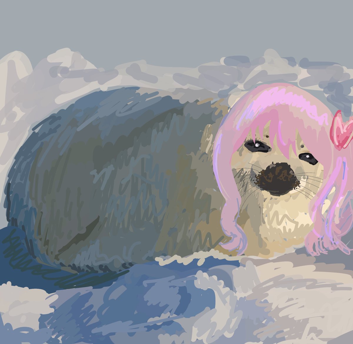 enaemonmon's tweet image. mizu seal #prsk_FA