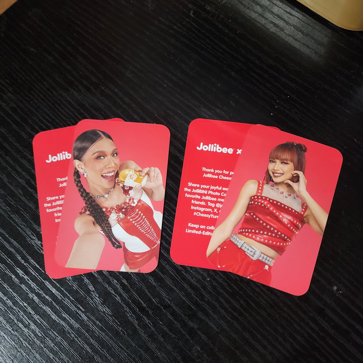 froggiecart's tweet photo. wts lfb bini ph

jollibini photocards
100 for both

# stacey gwen https://t.co/JTsLxI76mo