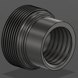 Destronomic's tweet photo. Howdy Mac owners! i have a 2 questions!, 
What outer threads are on your barrel?
Want to use AR-handguards on your mac?
MAC-10 (45-Auto) 7/8-9 thread
MAC-11/9 (9mm) 3/4-10 thread
MAC-11 (.380 ACP)  5/8-11 thread
I wanna make this adapter work for everyone so testers are welcome! https://t.co/JffPhlTULf