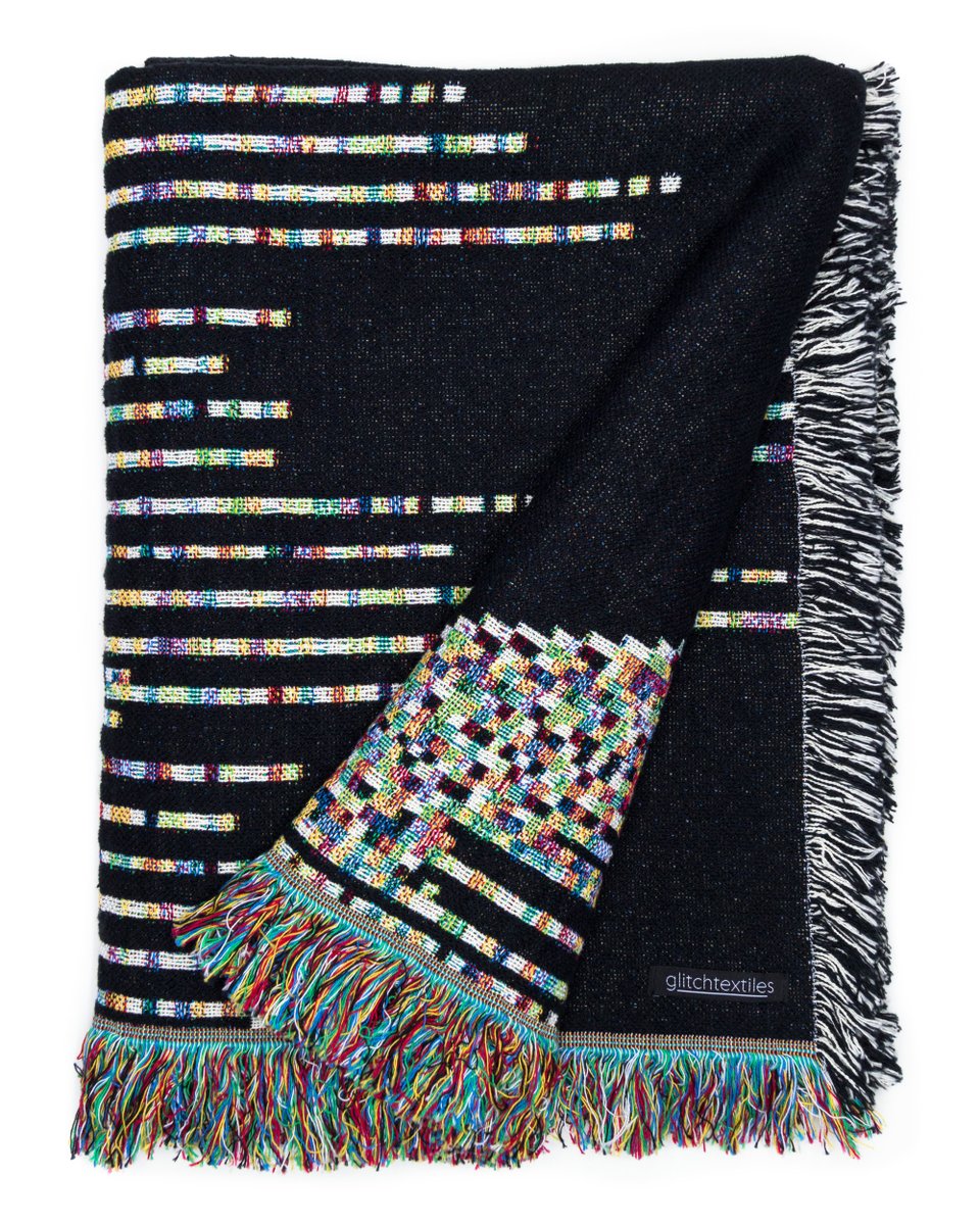 GlitchTextiles's tweet image. PixelStax Collection
1. Dark Code Throw - Folded
2. Dark Code Throw - Front
3. Dark Code Throw - Detail
4. Dark Code Throw - Model
glitchtextiles.com
#style #pixelart #algorithmicdesign #generative #mood #glitchtextiles #textiles #textiledesign #textileart #woven