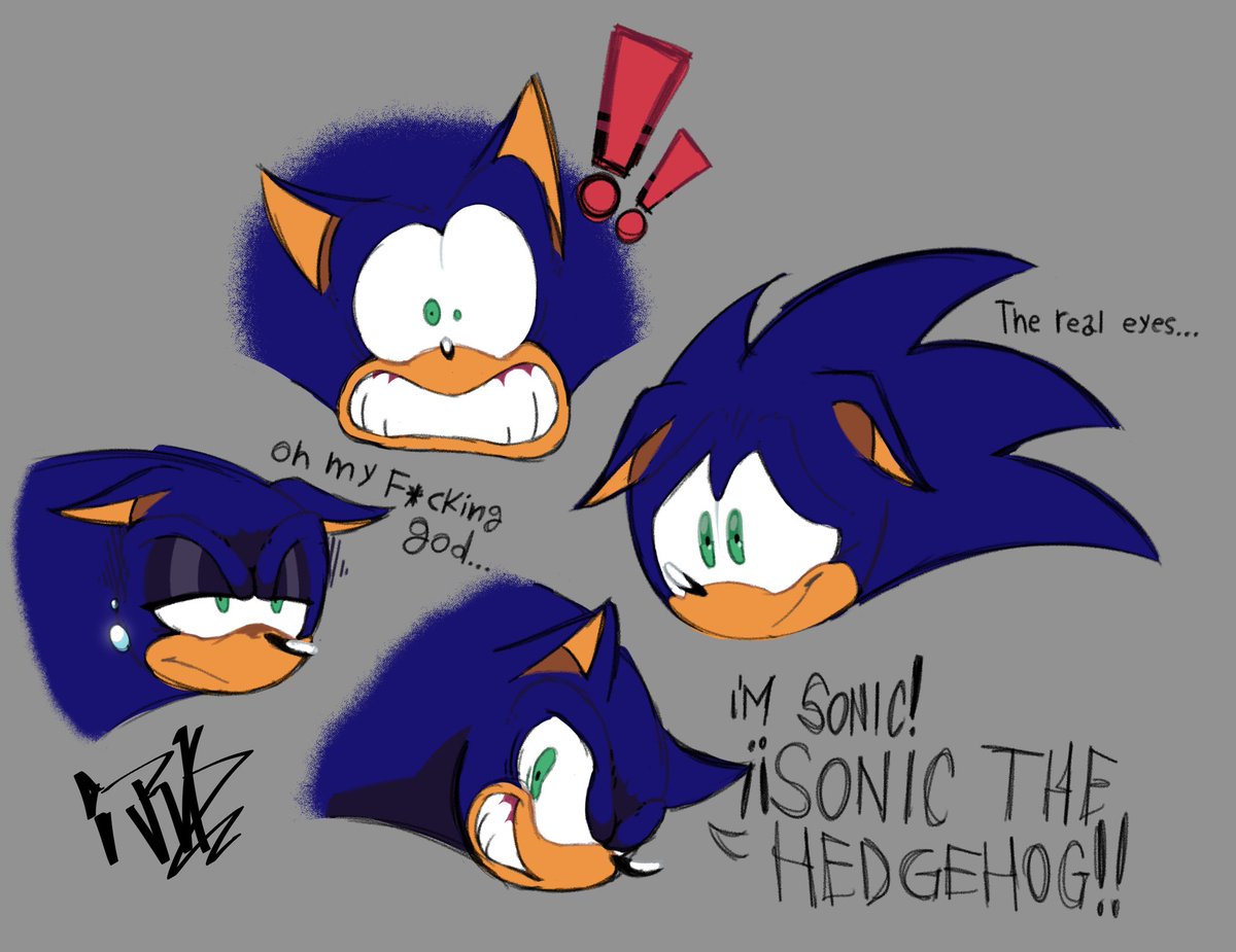 RikardishoGafo's tweet image. Expression practice on Sonic
Really like how he's looking 🙏 #SonicTheHedgehog #sonicfanart #SonicArt #fanart #Sonic