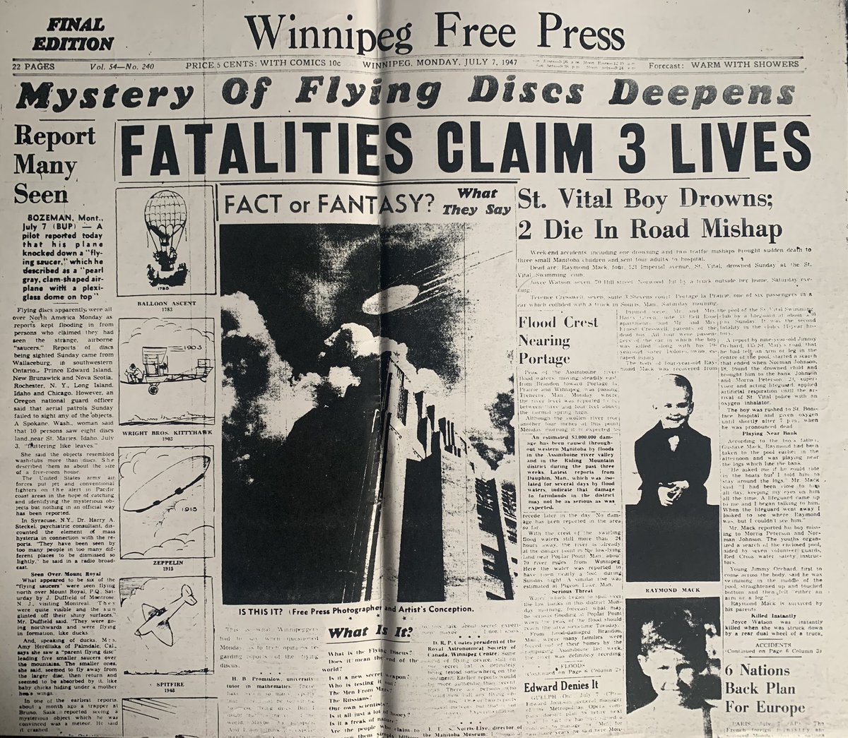 78 years ago, flying saucers were all the rage! #uaptwitter #uapX #ufotwitter #ufox