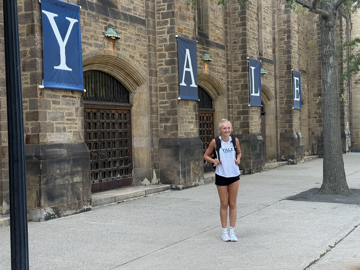 Ella Stambaugh (@ellastamba55300) on Twitter photo After a great elite camp, I am very excited and thankful to have received an offer from <a href="/YaleWBasketball/">Yale Women’s Basketball</a> !! Thank you <a href="/dalila_eshe/">Dalila Eshe</a> , <a href="/Coach_Tau/">Helen Tau</a> , and <a href="/hearlyvaughn/">Hannah Early Vaughn</a> for this amazing opportunity!! Go Bulldogs! 💙🤍 #ThisIsYale
<a href="/JrClutchHoops/">Jr Clutch Hoops</a> <a href="/WyoSemAthletics/">Wyoming Seminary Athletics</a> <a href="/FameStrength/">Fame Strength</a> After a great elite camp, I am very excited and thankful to have received an offer from <a href="/YaleWBasketball/">Yale Women’s Basketball</a> !! Thank you <a href="/dalila_eshe/">Dalila Eshe</a> , <a href="/Coach_Tau/">Helen Tau</a> , and <a href="/hearlyvaughn/">Hannah Early Vaughn</a> for this amazing opportunity!! Go Bulldogs! 💙🤍 #ThisIsYale
<a href="/JrClutchHoops/">Jr Clutch Hoops</a> <a href="/WyoSemAthletics/">Wyoming Seminary Athletics</a> <a href="/FameStrength/">Fame Strength</a>
