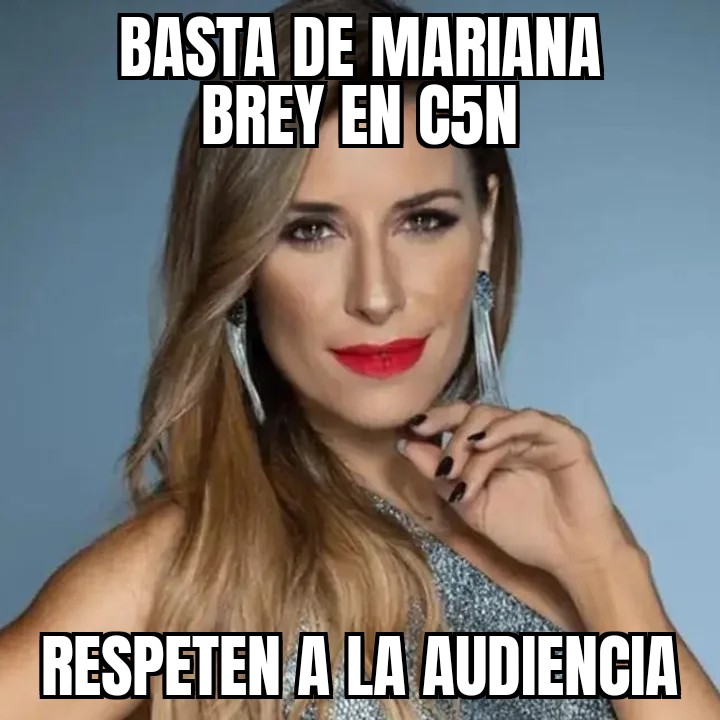 NoguerolAlberto's tweet photo. #indomables Revista Noticias tiene razón la audiencia de #C5N repele y no soporta a Mariana Brey.El único que no lo entiende es @nicobocache https://t.co/hdSSadfSFi
