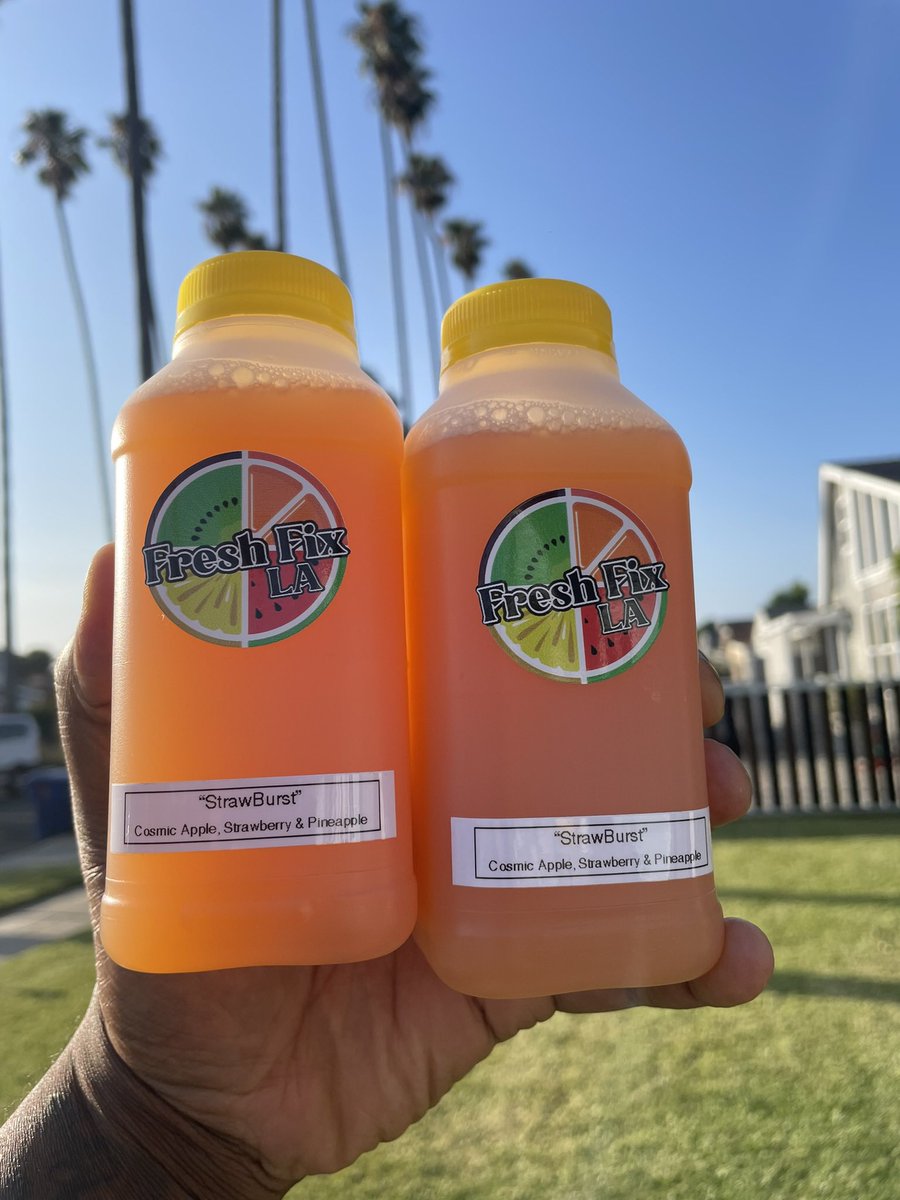 “StrawBurst” - Cosmic Apple, Strawberry &amp; Pineapple 🍎🍓🍍 #FreshFixLA