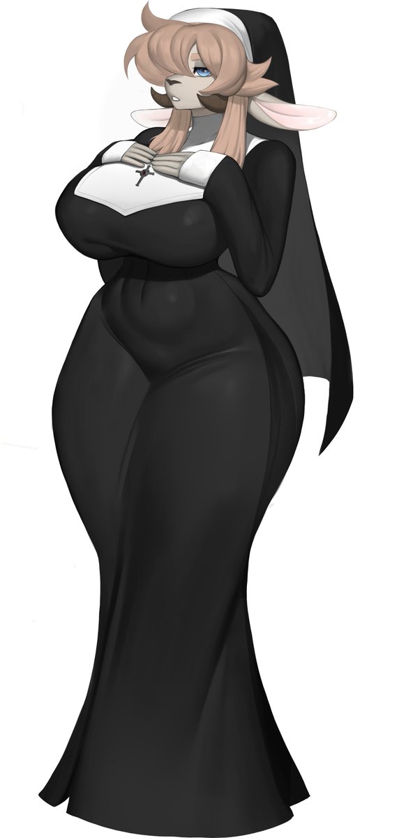 dfdhgs's tweet photo. @Nixie__01 Here you go, my goat nun. :3 more art is always good. https://t.co/szIADpUVDd