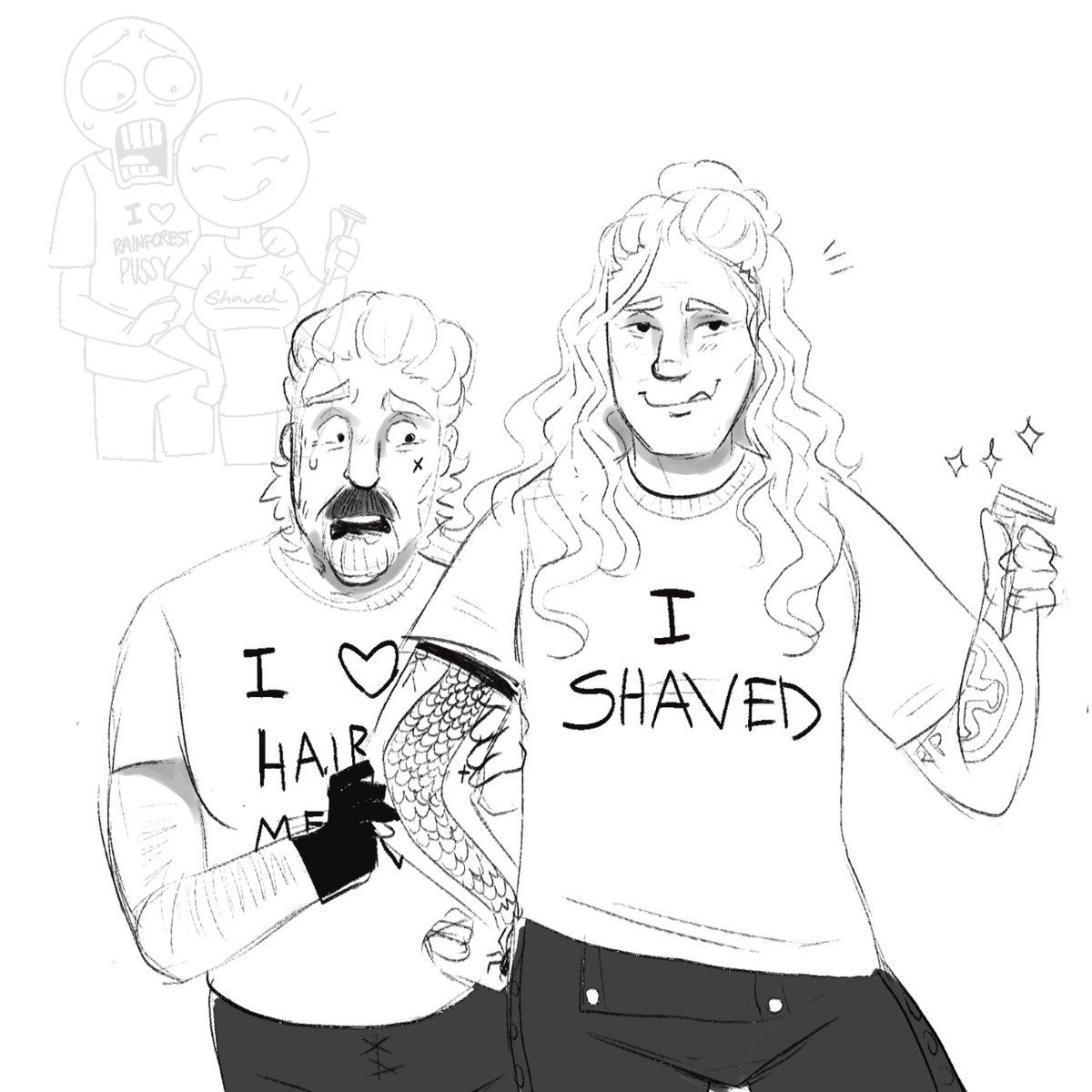 Izzy like his long deardEd 
His hairy men 
#edizzy #ofmd