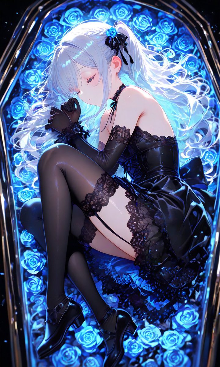 #見た人も無言で黒の衣装を披露する