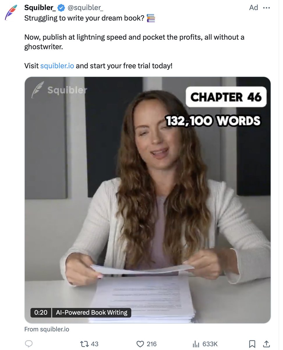 News Flash: You didn't write anything.
You prompted an AI model that was trained illegally on real writers' work.
You stole, you accomplished nothing, and you stopped the forward growth of your own intellect. 
You failed.