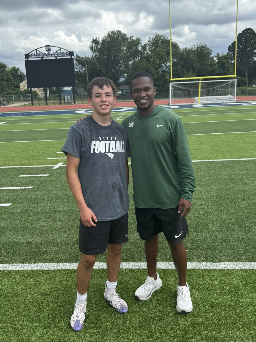 DanielH_errera's tweet photo. Thank you to @OBU_Football and @CoachTOdom for an amazing opportunity to learn and compete on the field yesterday!! @Coach_Holton28 @CoachAdrian6607 @coachbernieluna @coachbernieluna @MarcoHerrera64 @elbigfred @Zach2Blevins https://t.co/hrv2TeqoI3